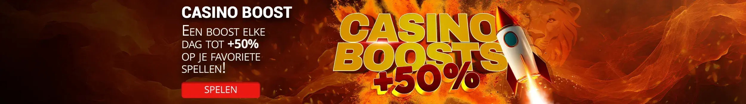 Welkomstbanner van het online casino – openingsbeeld