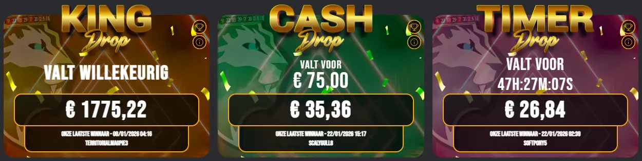 Gratis spins na registratie of storting